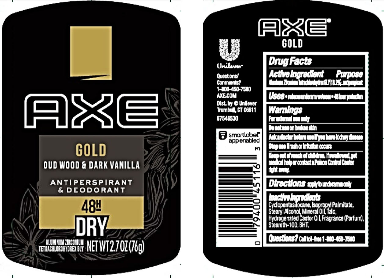 Pill image for Axe Gold Oud Wood & Dark Vanilla 48h Dry Antiperspirant And Deodorant