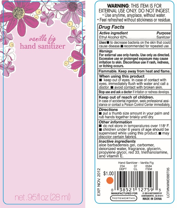 Pill image for Vanilla Fig Hand Sanitizer