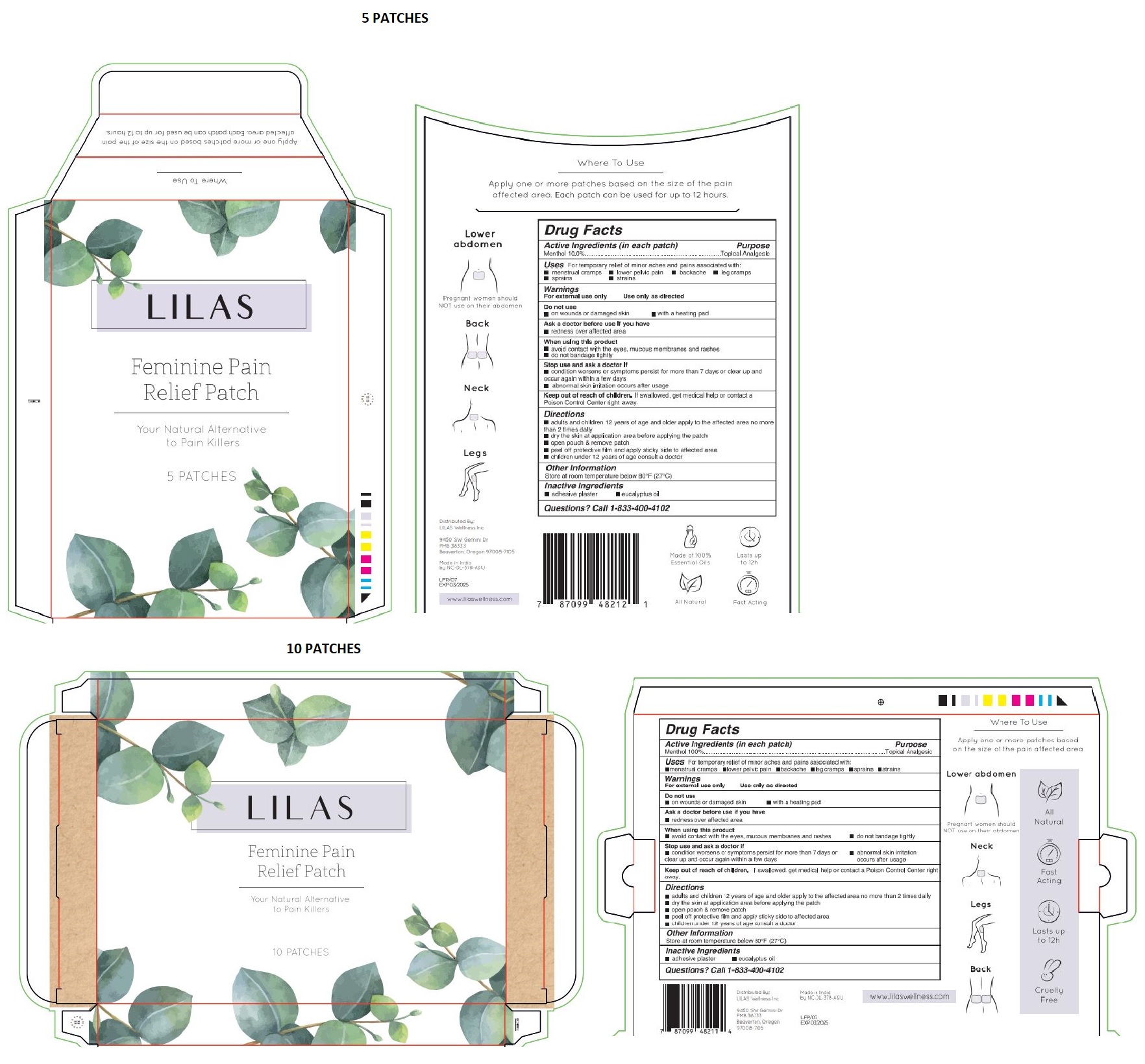 Pill image for Lilas Feminine Pain Relief Patch