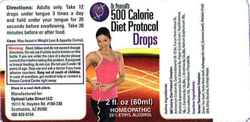Pill image for Dr. Pearsall's 500 Calorie Diet Protocol Drops