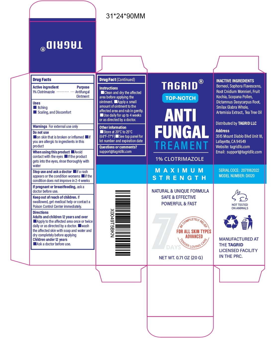 Pill image for Initial Drug Listing - Tagrid Antifungal Kit (soap + Cream)