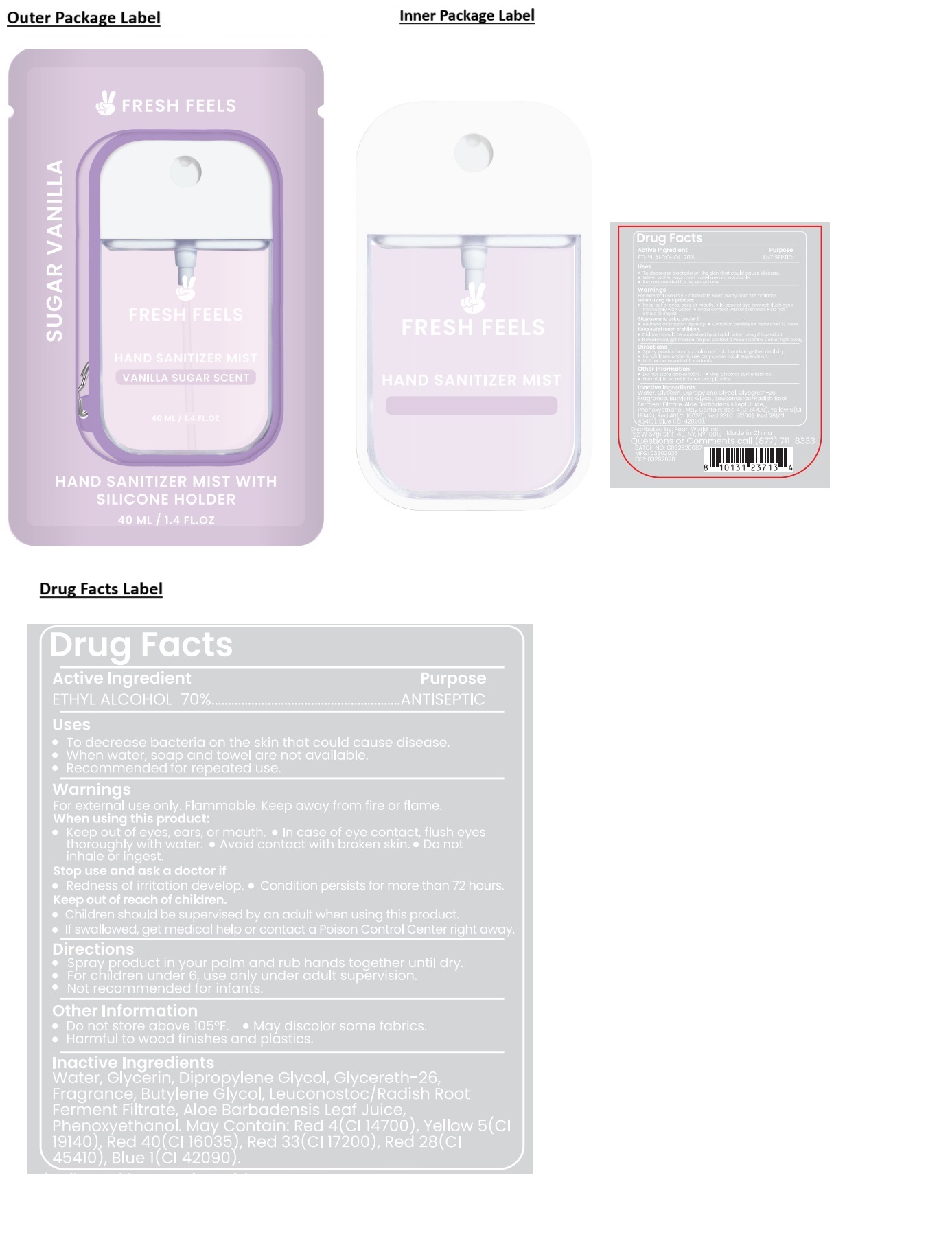 Pill image for Fresh Feels Hand Sanitizer Mist