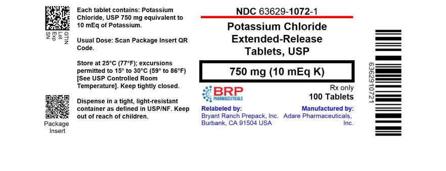 Pill image for potassium chloride extended release tablets, usp 10 meq k
