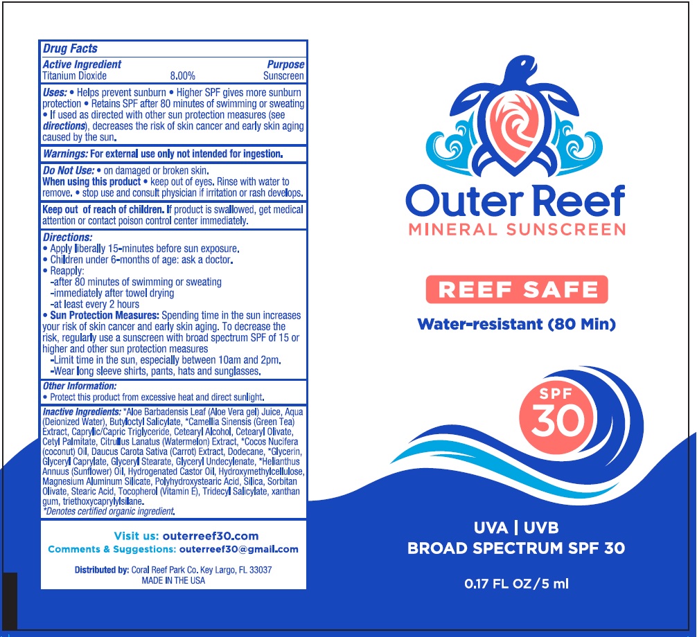 Pill image for Outer Reef: Reef Safe (w/r) Broad Spectrum Spf-30