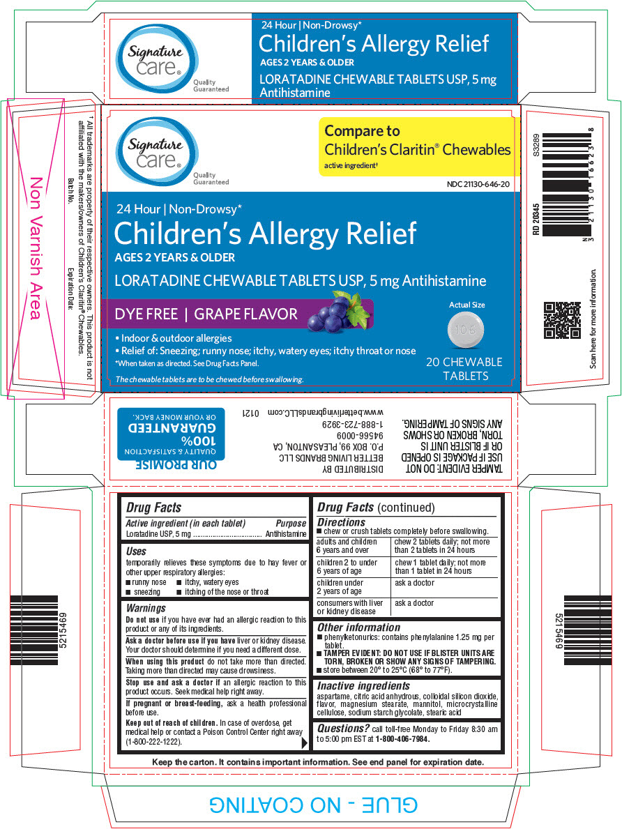 Pill image for dye-free children's loratadine chewable tablets usp, 5 mg