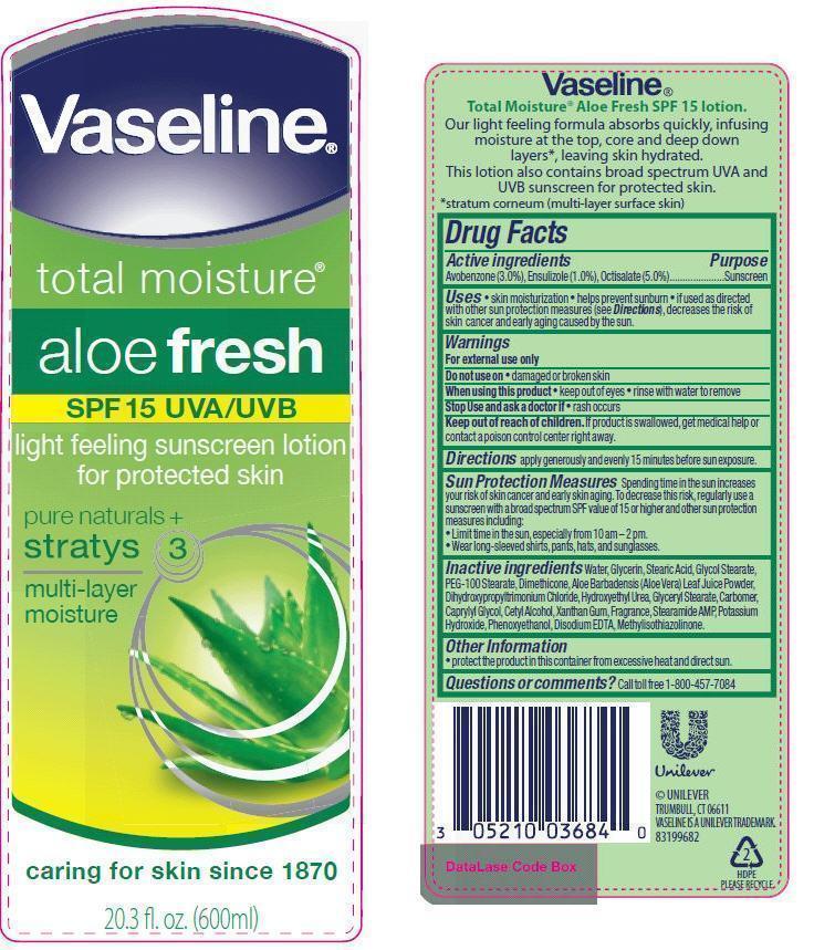 Pill image for Vaseline Total Moisture Aloe Fresh Spf 15