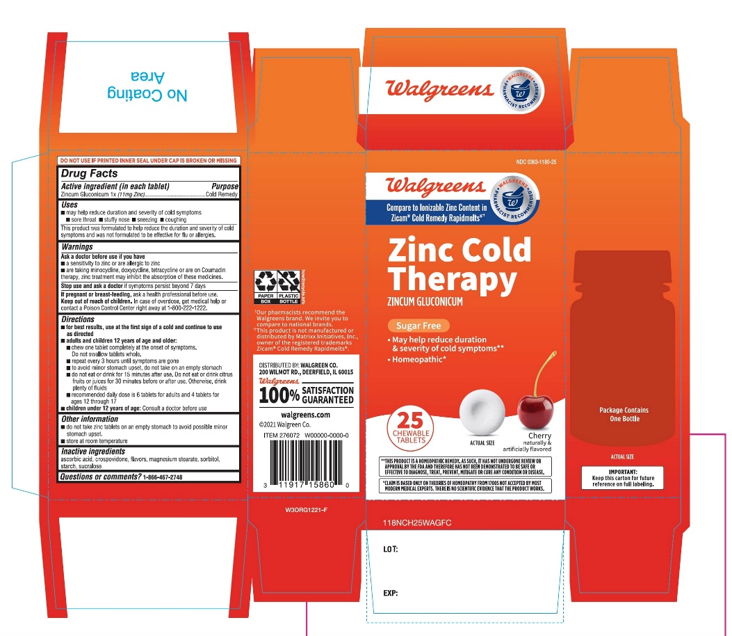 Pill image for Walgreen Cold Remedy Cherry Flavor 25 Chewable Tablets