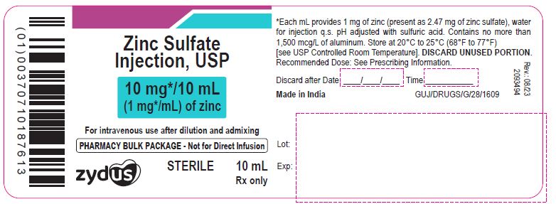 Pill image for Zinc Sulfate Injection For Intravenous Use