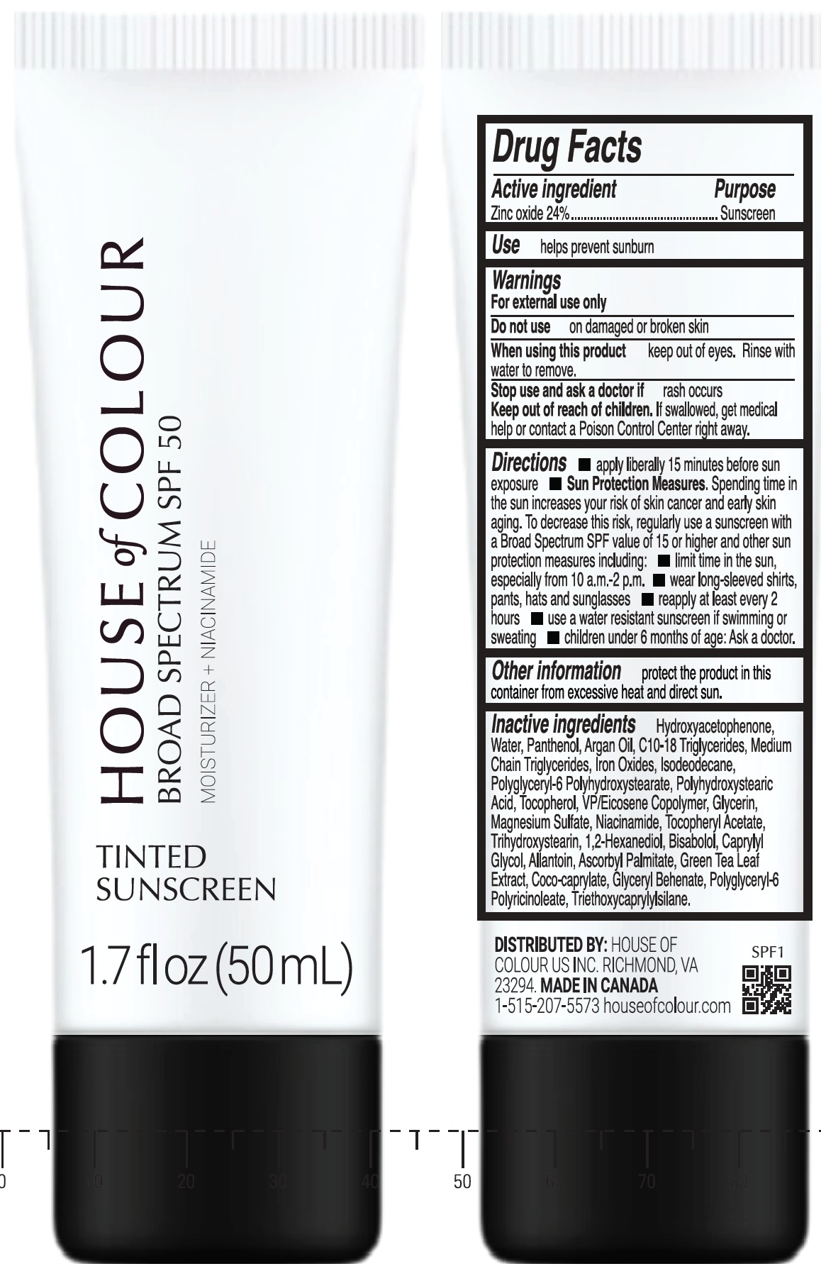 Pill image for house of colour tinted sunscreen spf 50