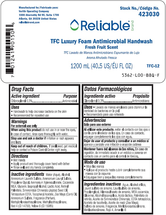 Pill image for Reliable® Luxury Foam Antimicrobial Handwash Fresh Fruit Scent