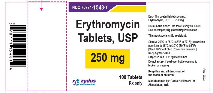Pill image for Erytrhomycin Tablets, Usp