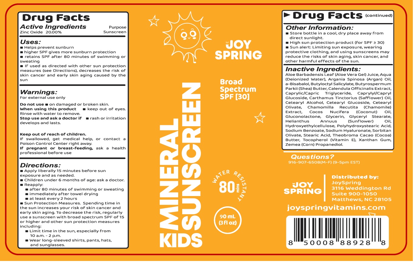 Pill image for joy spring kids mineral sunscreen spf-30