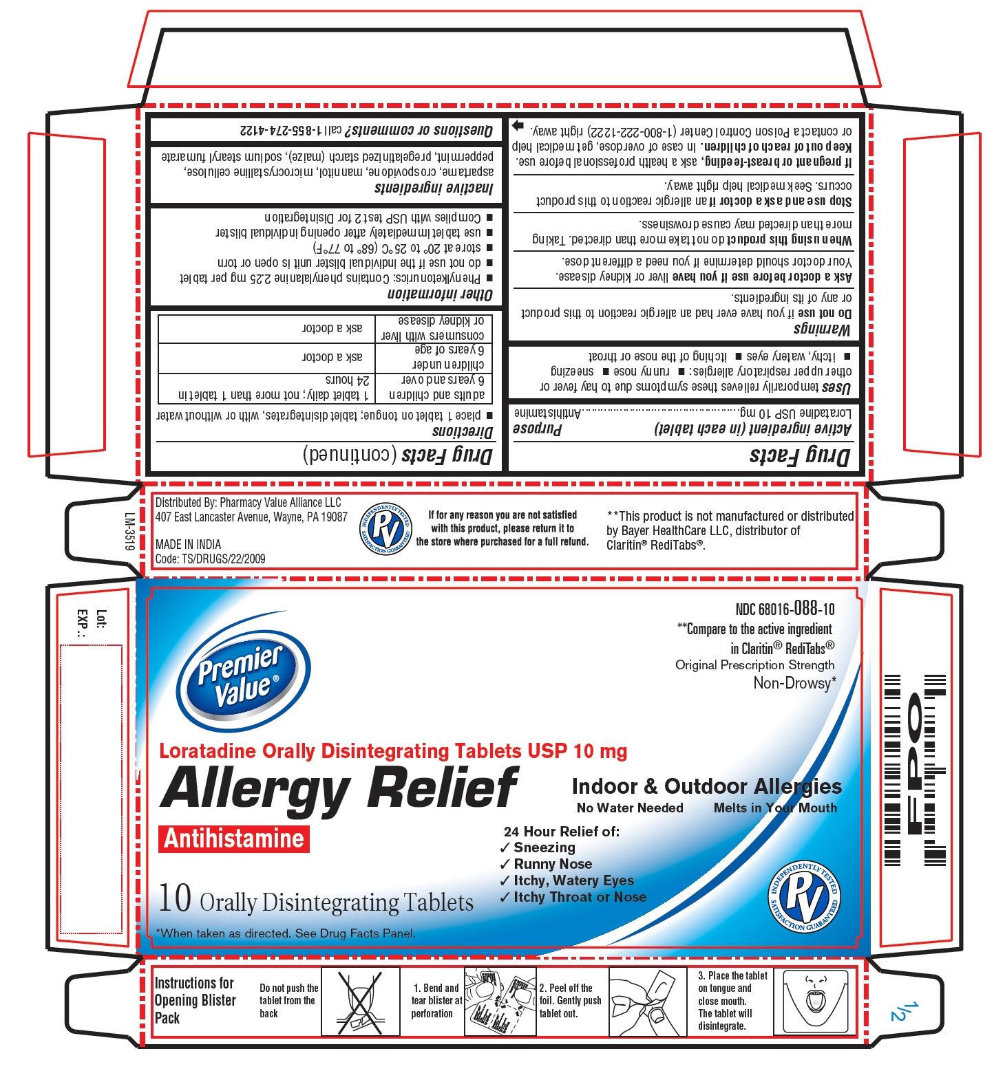 Pill image for Loratadine Orally Disintegrating Tablets Usp 10 Mg
