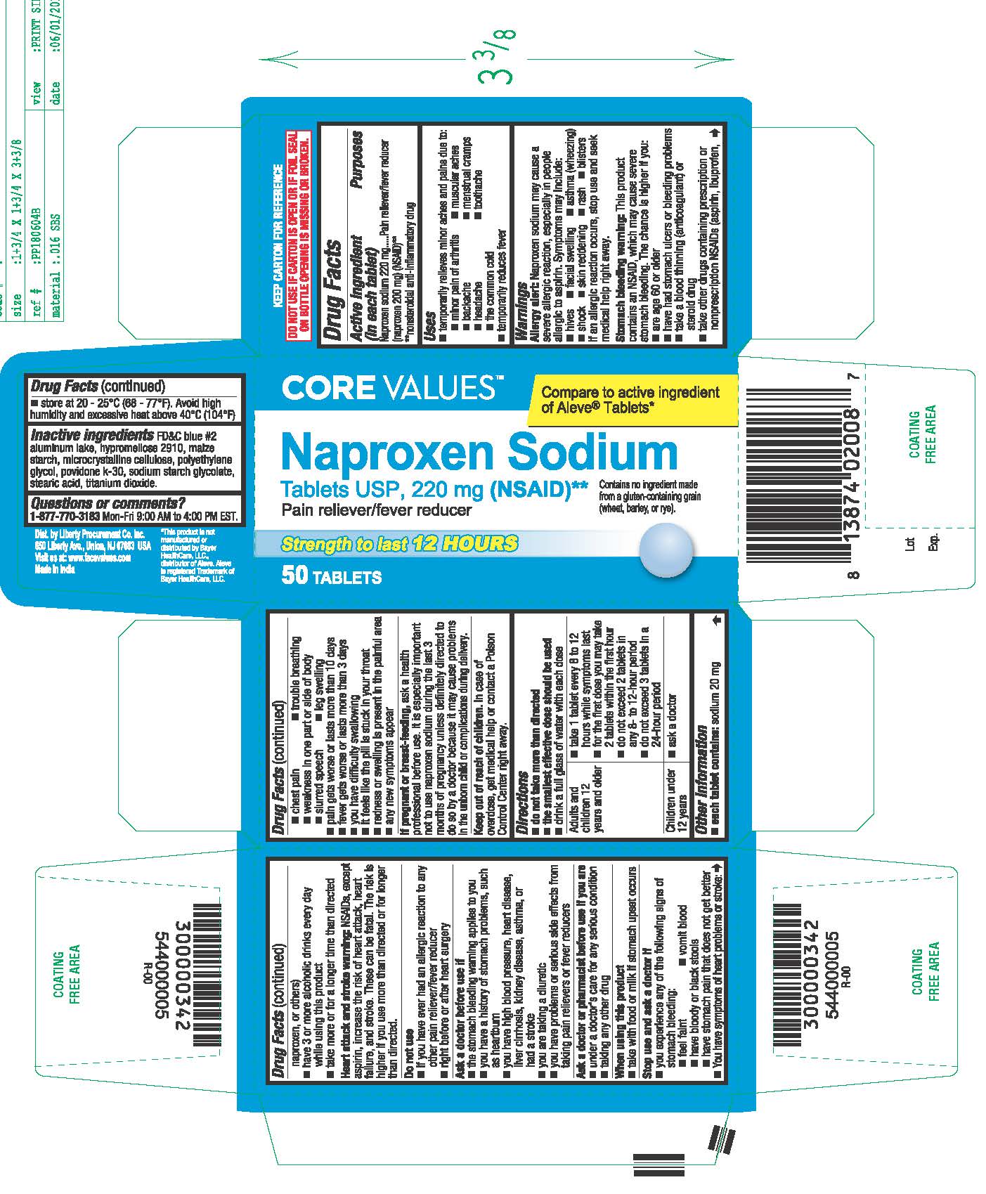Pill image for Naproxen Sodium Tablets, Usp 220 Mg (nsaid)**