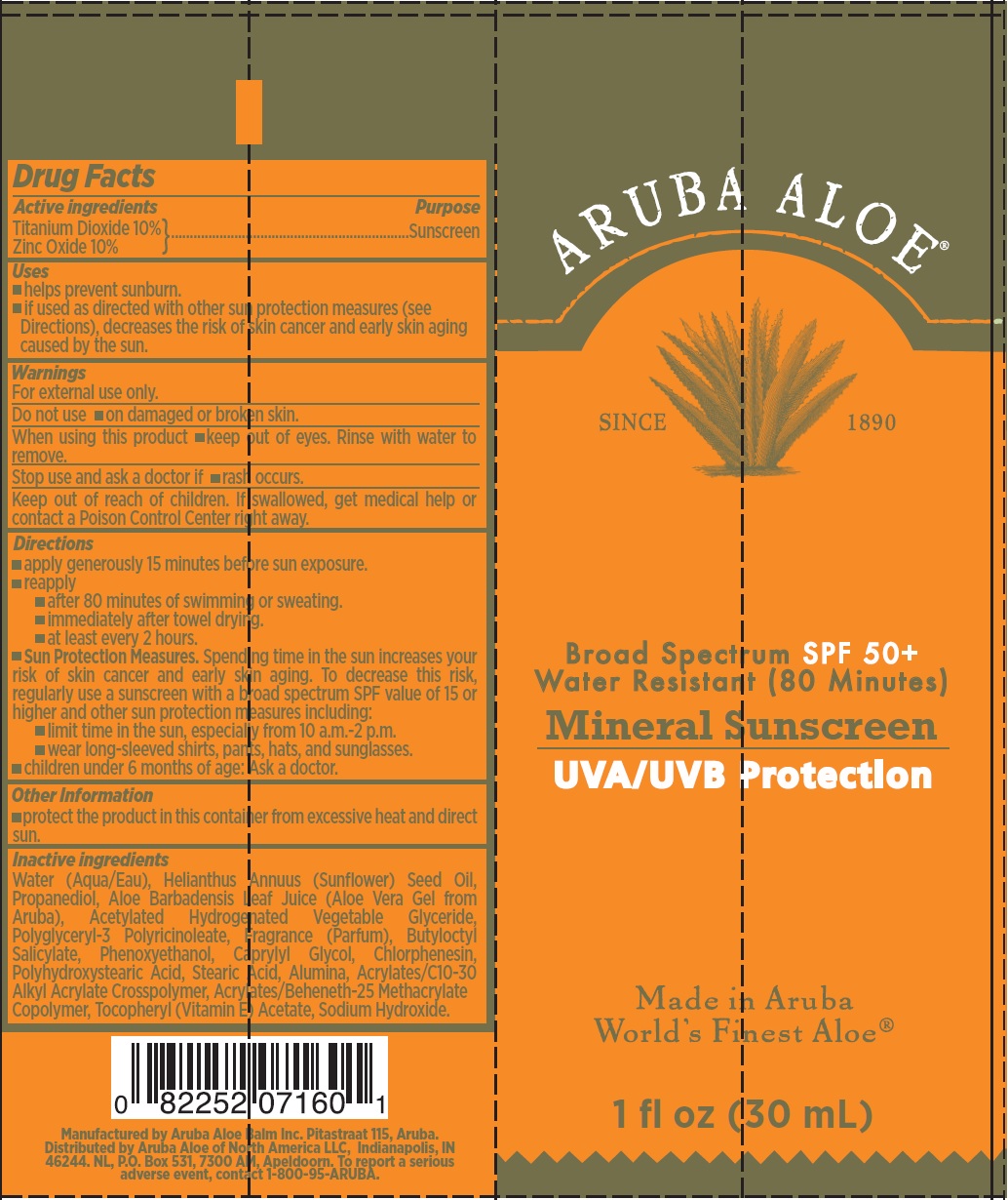 Pill image for Aruba Aloe Broad Spectrum Spf 30 Mineral Sunscreen