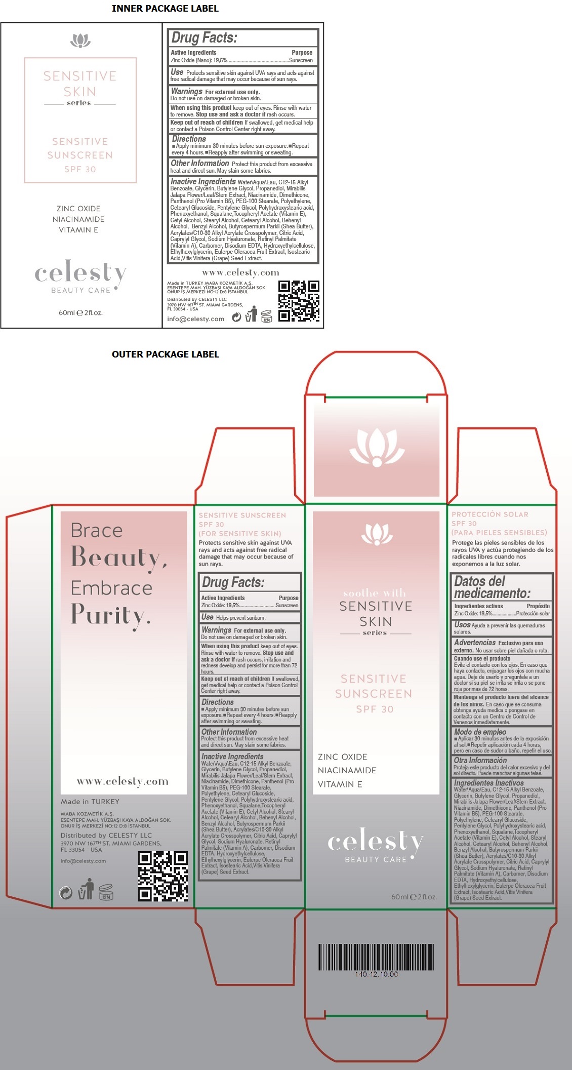 Pill image for Celesty Sensitive Skin Series Sunscreen Spf 30