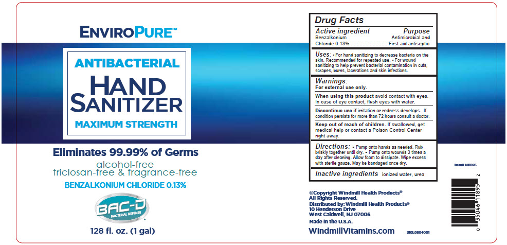 Pill image for enviropure™ antibacterial hand sanitizer maximum strength (alcohol-free)