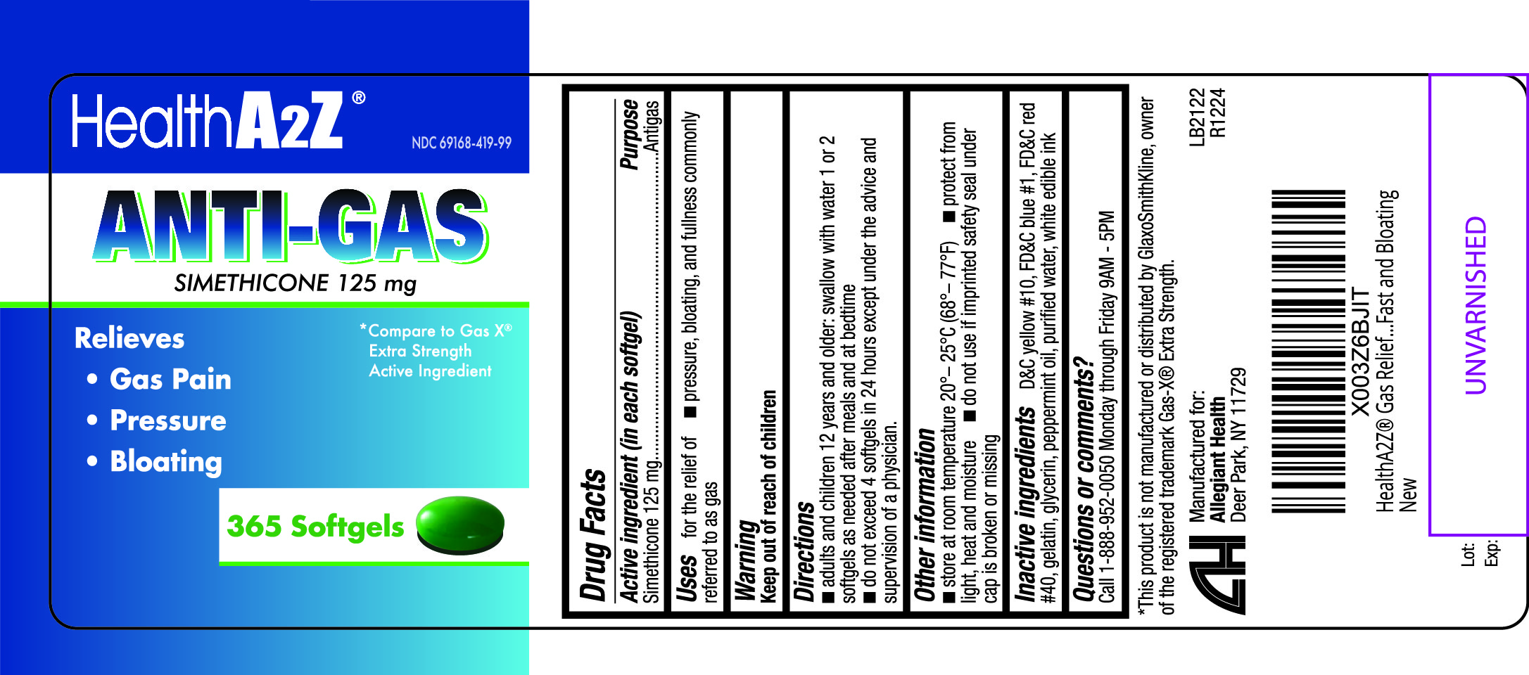Pill image for 419- Anti Gas