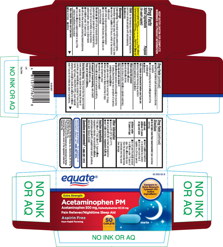 Pill image for Acetaminophen And Diphenhydramine Hcl Tablets