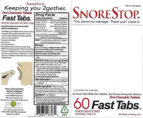 Pill image for Snorestop 60 Fasttabs