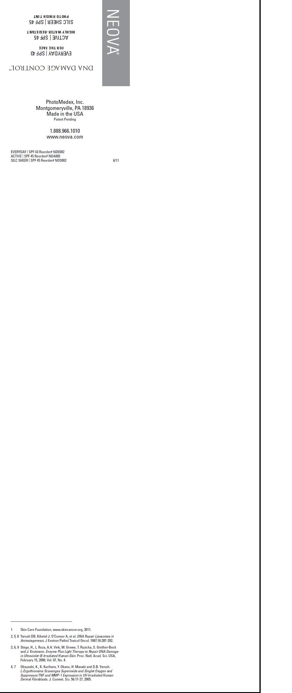 Pill image for Neova Dna Damage Control - Everyday Spf 43 - 2ml Sample Package Insert