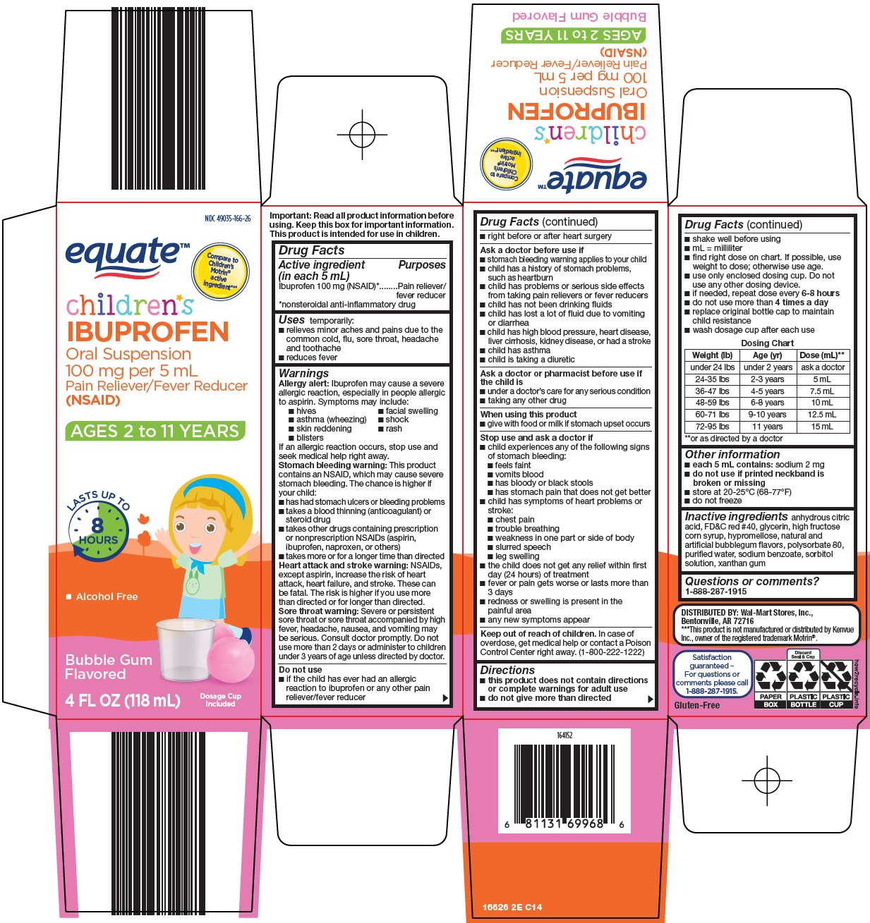Pill image for Wal-mart Children’s Ibuprofen Oral Suspension Drug Facts