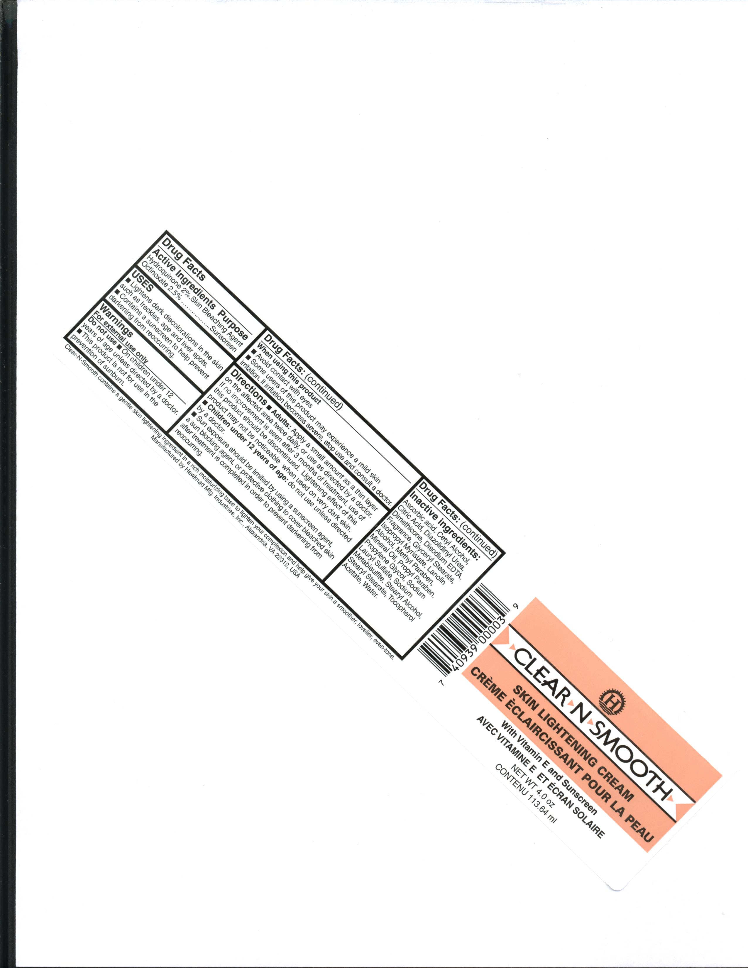 Pill image for Listing For Clear-n-smooth Skin Lightening Cream