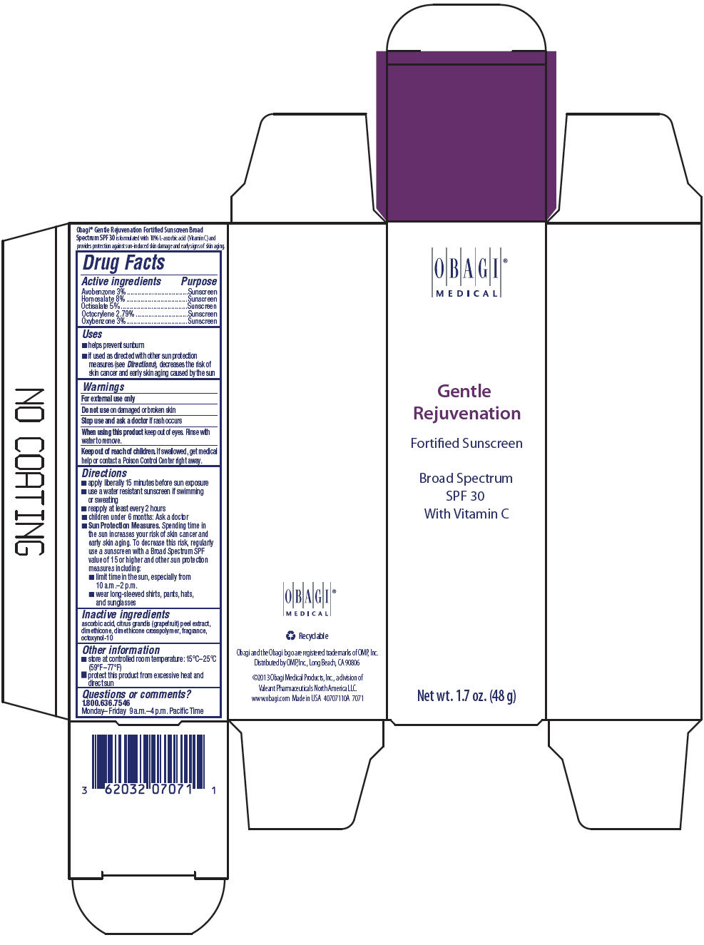 Pill image for Gentle Rejuvenation Fortified Sunscreen Broad Spectrum Spf 30 With Vitamin C