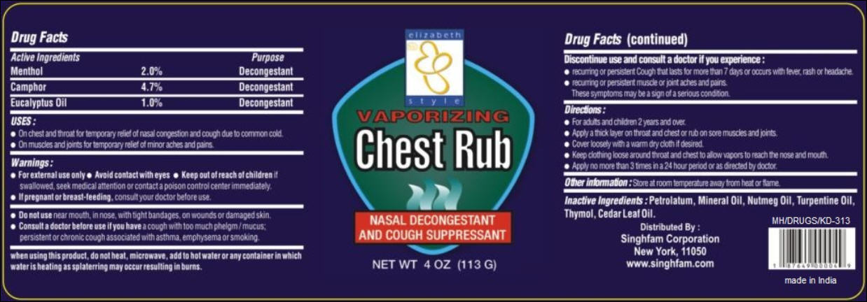 Pill image for Vaporizing Chest Rub