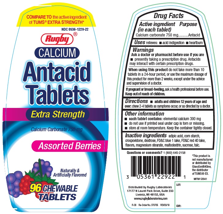 Pill image for Rugby Extra Strength Antacid Assorted Berry Chewable Tablets
