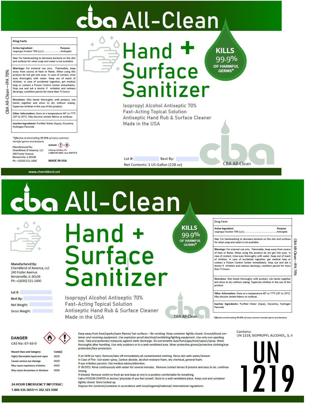 Pill image for Cba All-clean Hand + Surface Sanitizer
