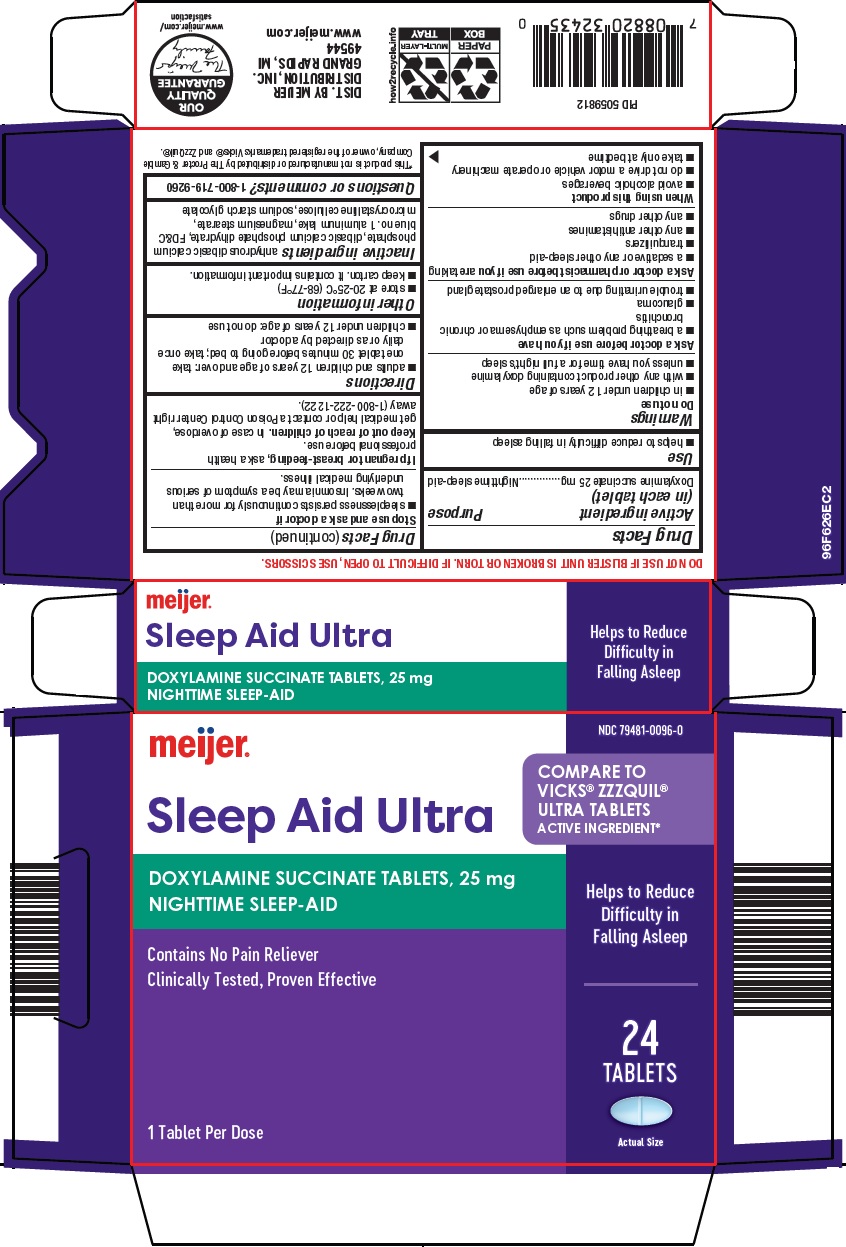 Pill image for Meijer Distribution, Inc. Sleep Aid Ultra Drug Facts