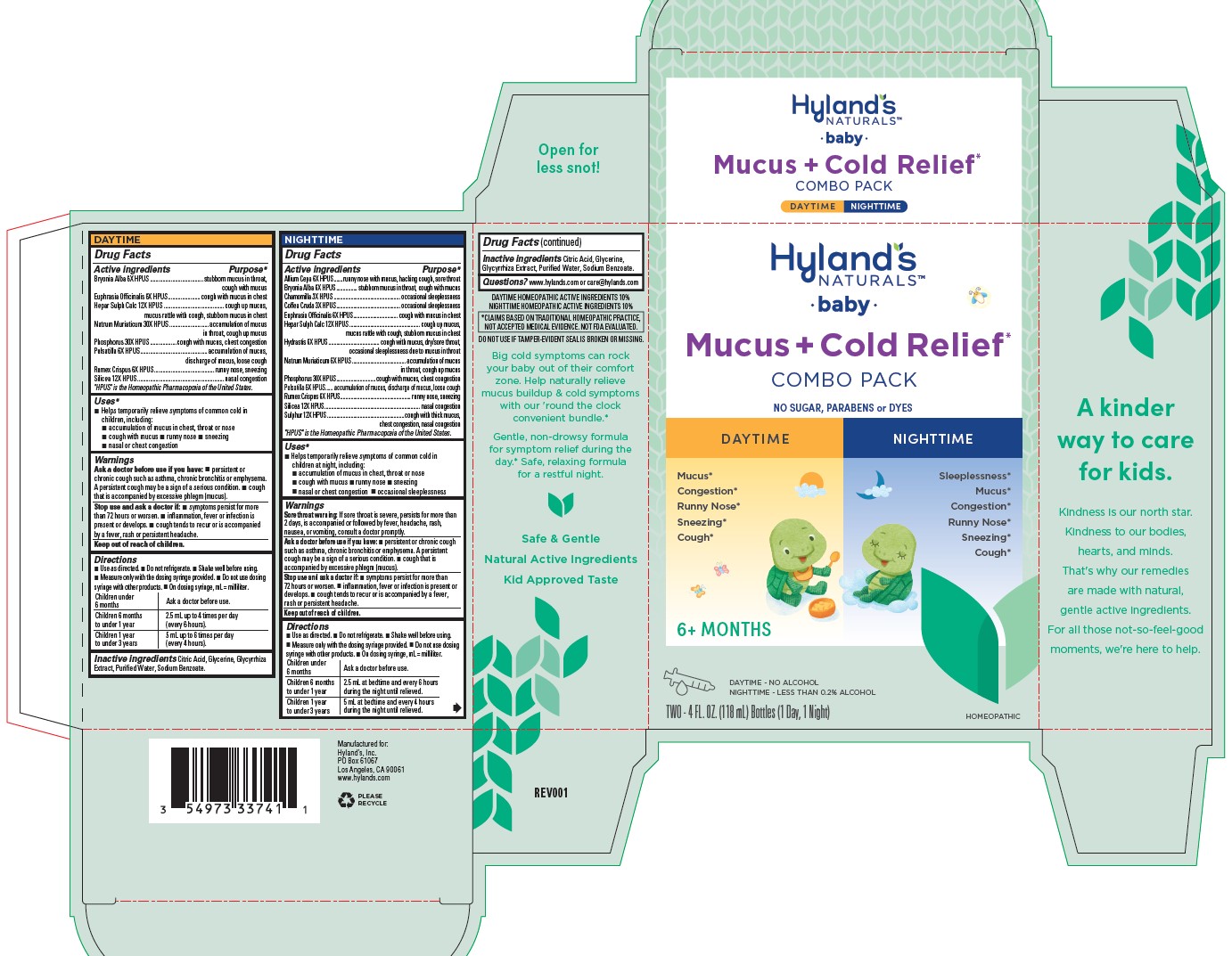Pill image for Hyland's Naturals Baby Mucus + Cold Relief Combo Pack Daytime & Nighttime