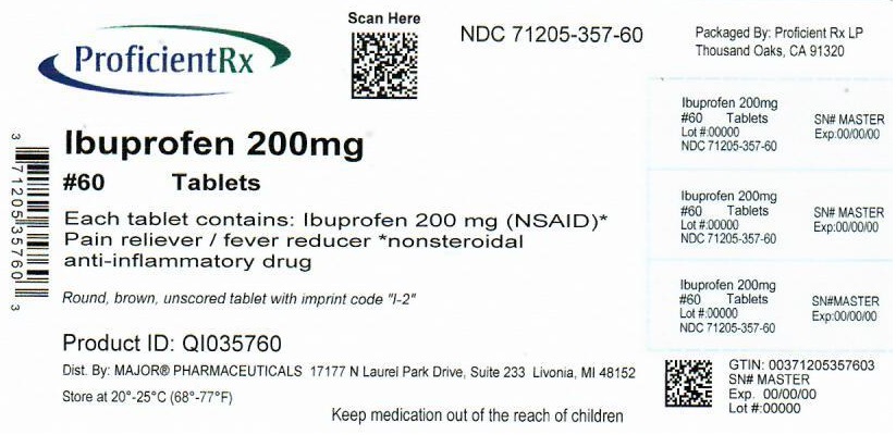 Pill image for Major Pharmaceuticals Ibuprofen Drug Facts