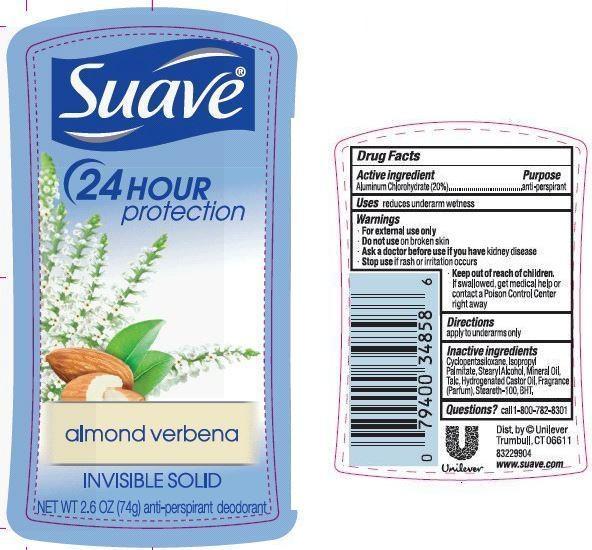 Pill image for Suave Almond Verbena Antiperspirant And Deodorant
