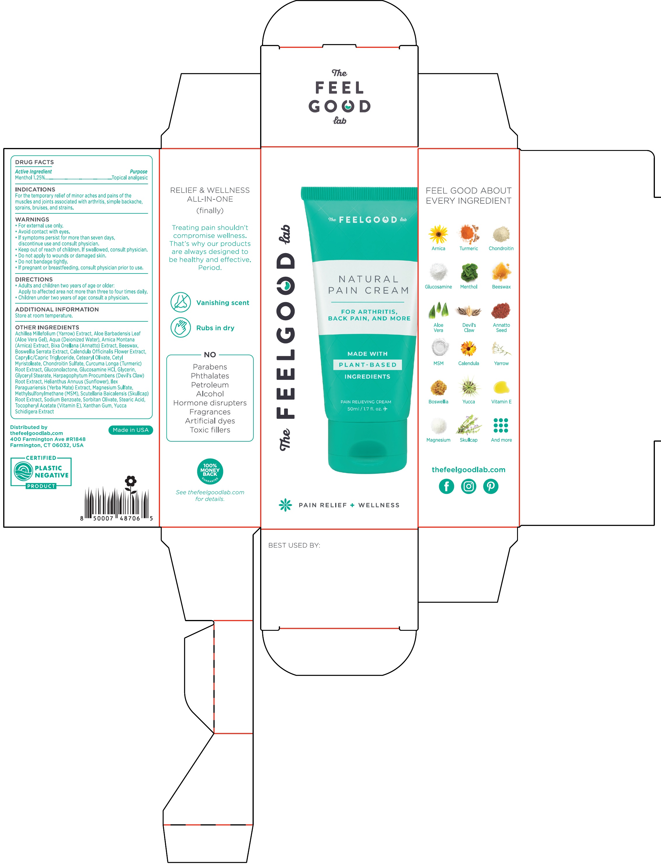 Pill image for feelgood lab natural pain cream