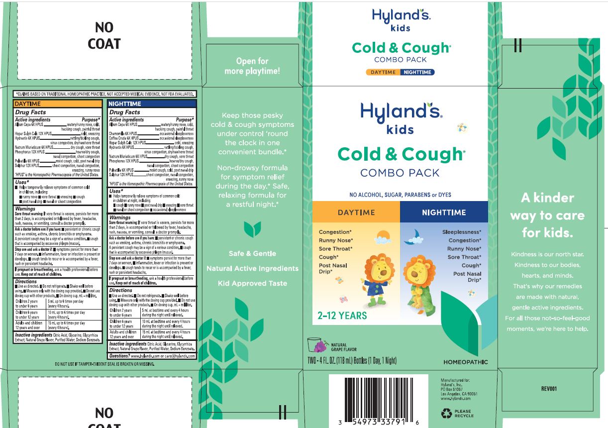 Pill image for Hyland's Kids Cold 'n Cough Day & Night Combo Pack Grape Flavor