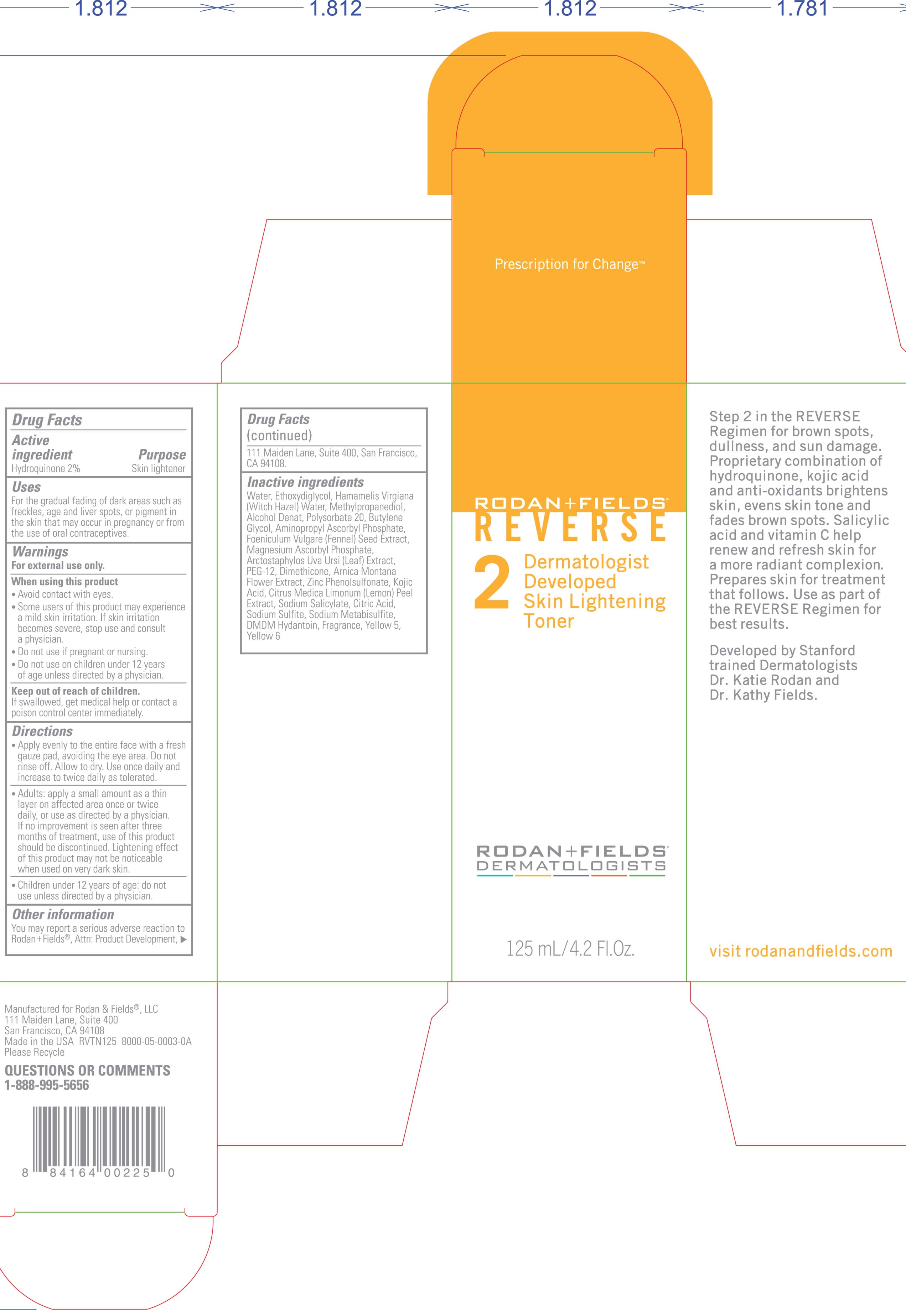 Pill image for Rodan And Fields Reverse 2 Skin Toner