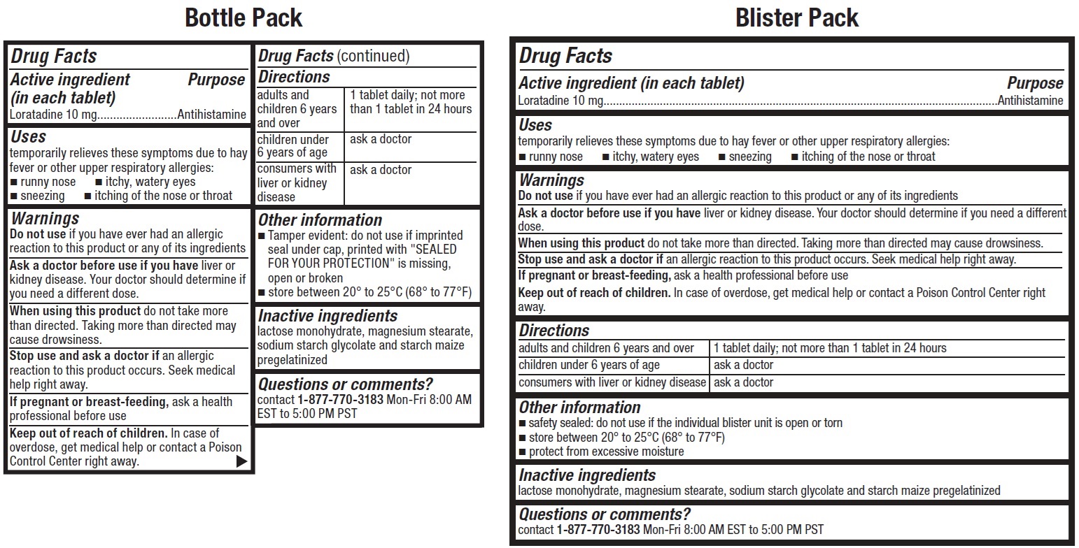 Pill image for Valumeds Loratadine 10mg Non-drowsy 24-hour Allergy Relief