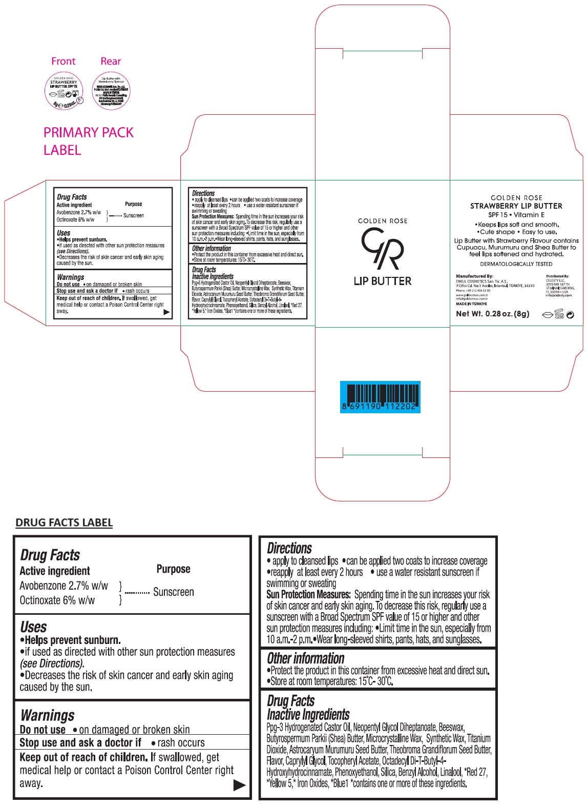 Pill image for Gr Lip Butter Strawberry Spf 15