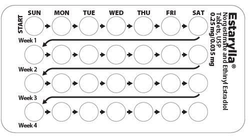 Pill image for These Highlights Do Not Include All The Information Needed To Use Estarylla Safely And Effectively. See Full Prescribing Information For Estarylla.