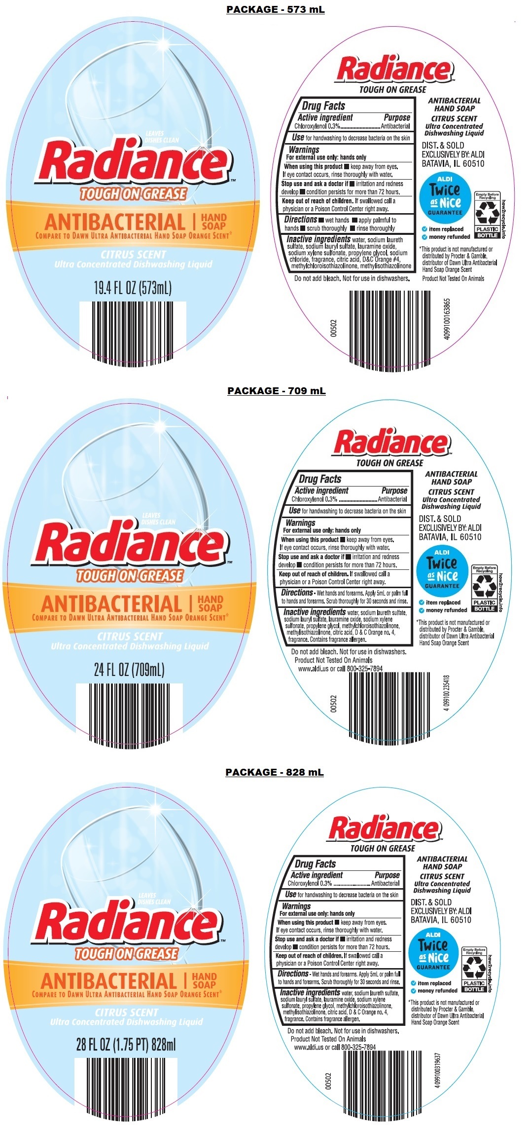 Pill image for Radiance Antibacterial Hand Soap Citrus Scent 73487-004