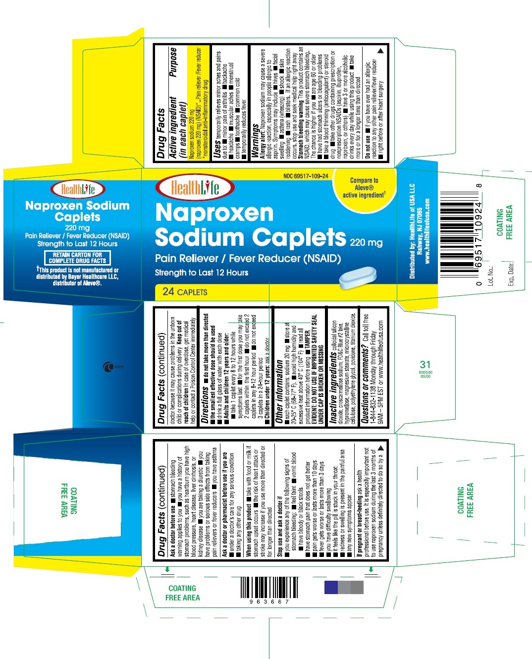 Pill image for All Day Pain Relief - Naproxen Sodium Tablets, 220 Mg