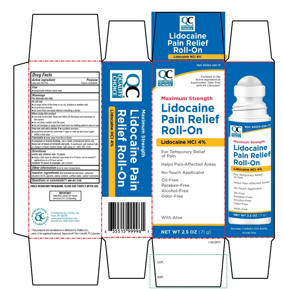 Pill image for Quality Choice Maximum Strength Lidocaine Pain Relief Roll-on Drug Facts