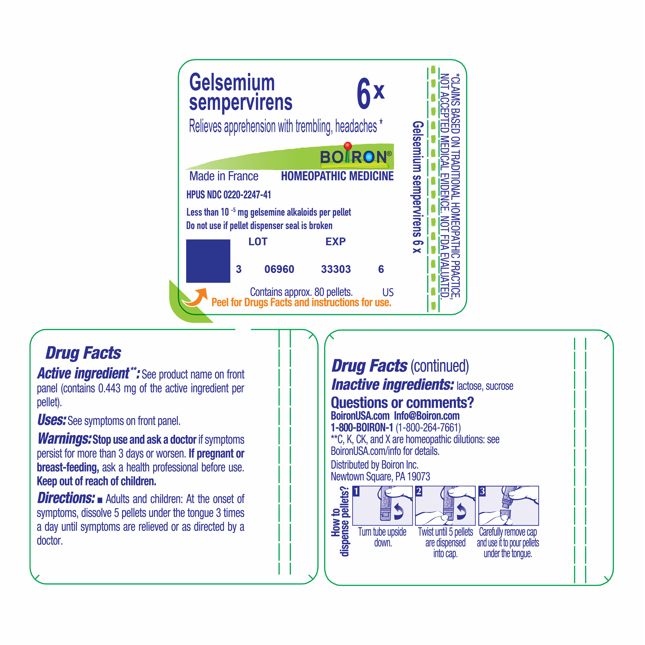 Pill image for Gelsemium Sempervirens 6x