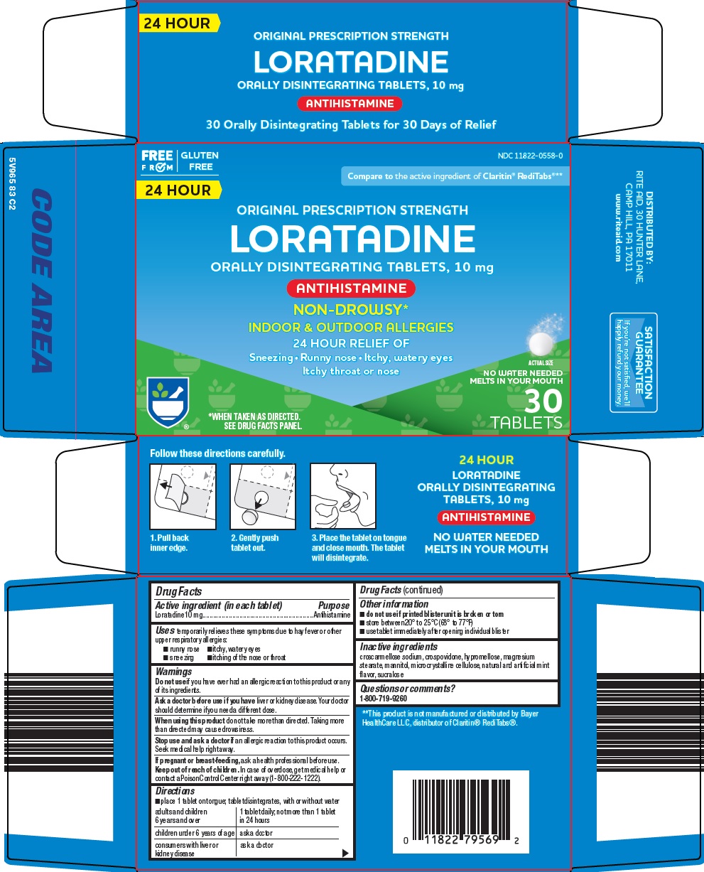 Pill image for Rite Aid Corporation Loratadine Drug Facts