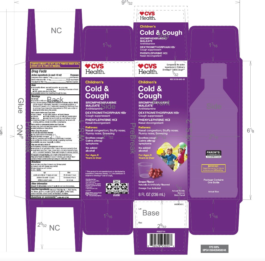Pill image for Cvs Children’s Cold & Cough Drug Facts