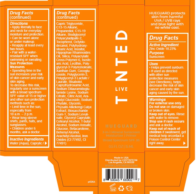 Pill image for Live Tinted. Hueguard 3-in-1 Mineral Sunscreen Moisturizer Primer Broad Spectrum Spf 30