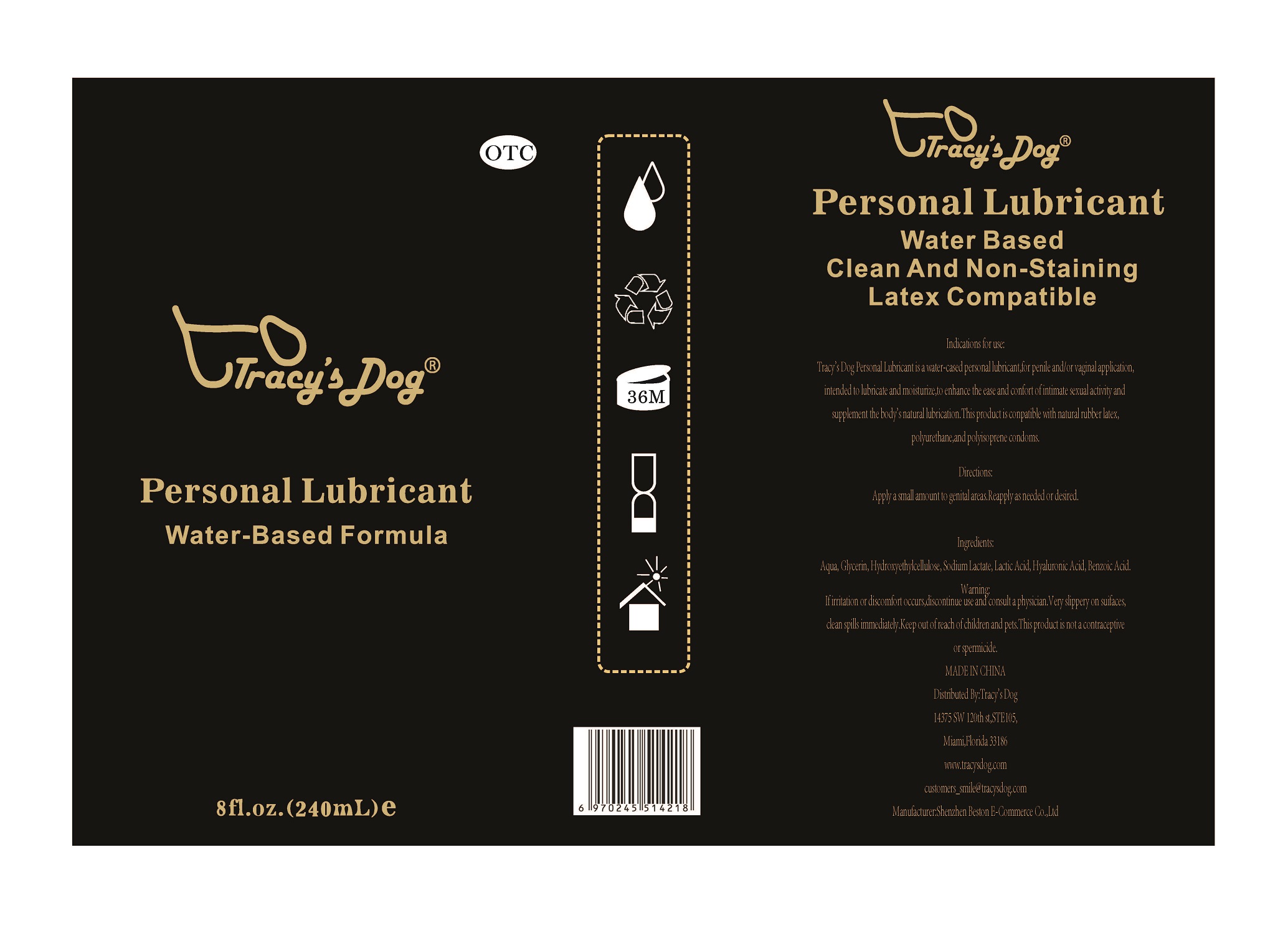 Pill image for Tracy's Dog Personal Lubricant, 240ml