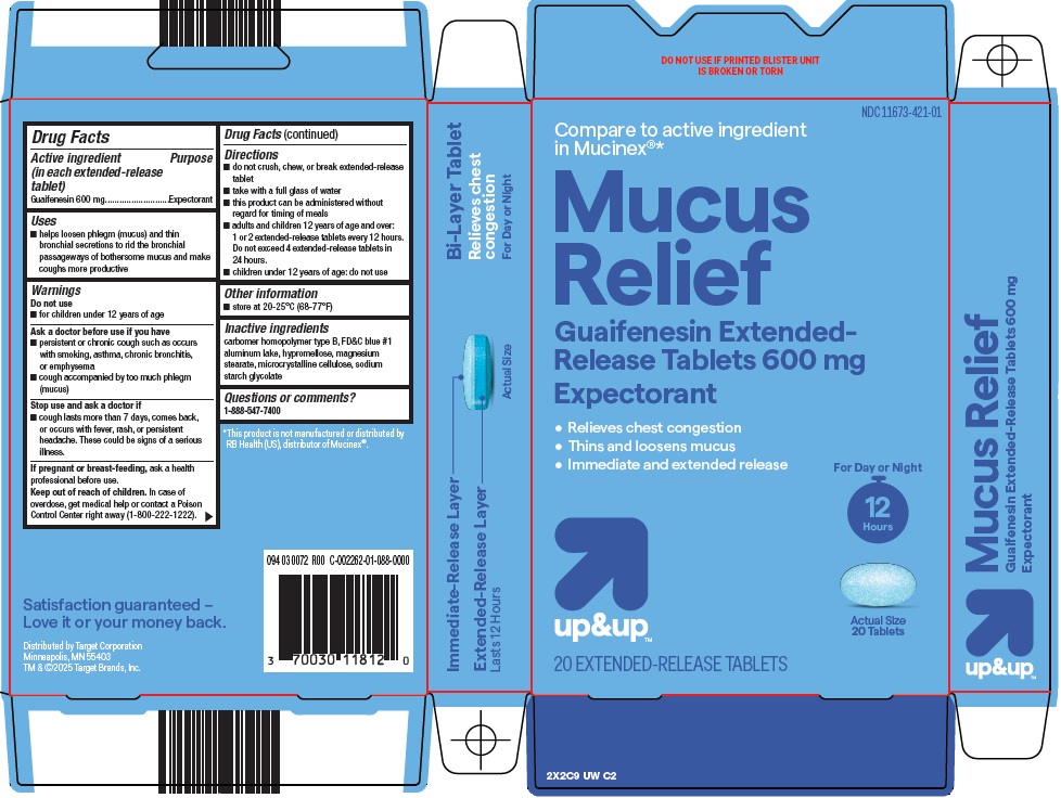 Pill image for Target Corporation Mucus Relief Drug Facts